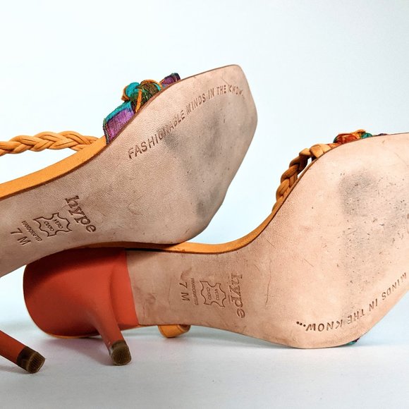 Hype Heeled Leather Sandals - Picture 10 of 15